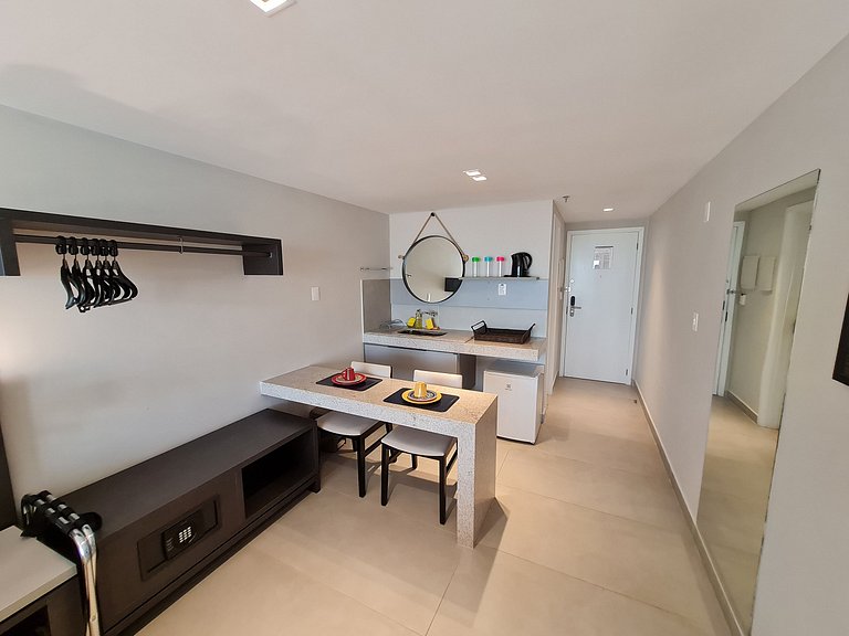 Flat Familiar p/ 4 a 250m da Praia (MH)