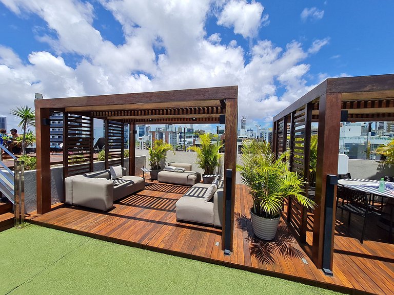 Studio p/ 3 Pessoas - excelente localização (MH)