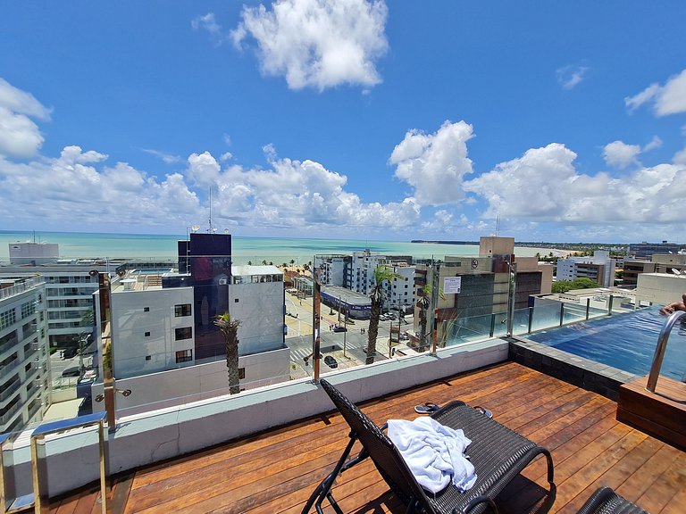 Flat Equipado a 250m da Praia – Conforto p/ 3 (MH)