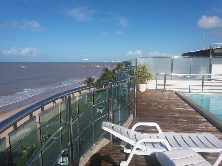 Lindo Flat Lateral Mar no Manaíra Palace