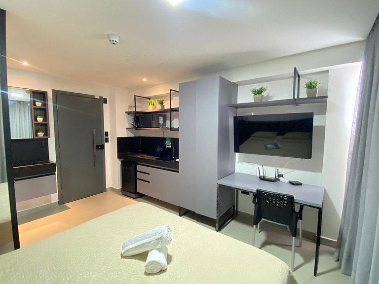 Maravilhoso flat no Get One (MH)