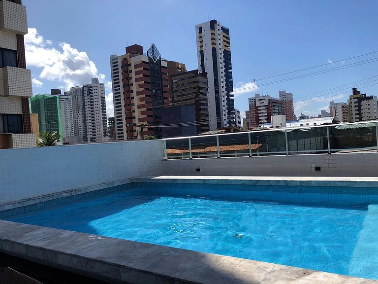 Apart de 2 Quartos Com Varanda Vista Mar