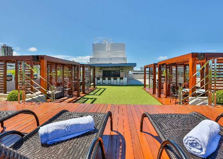 Conforto e incrível localização, Flat para 3 (MH)