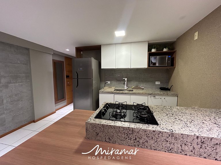 Flat p/ 4 pessoas no Cabo Branco - MH