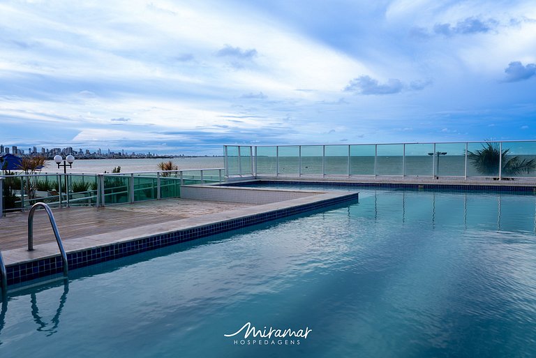 Flat Frente Mar Maravilhoso no Blue Sunset-MH