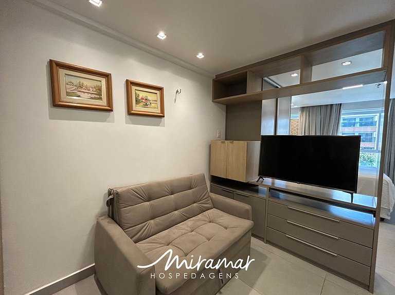 Conforto e incrível localização, Flat para 3 (MH)