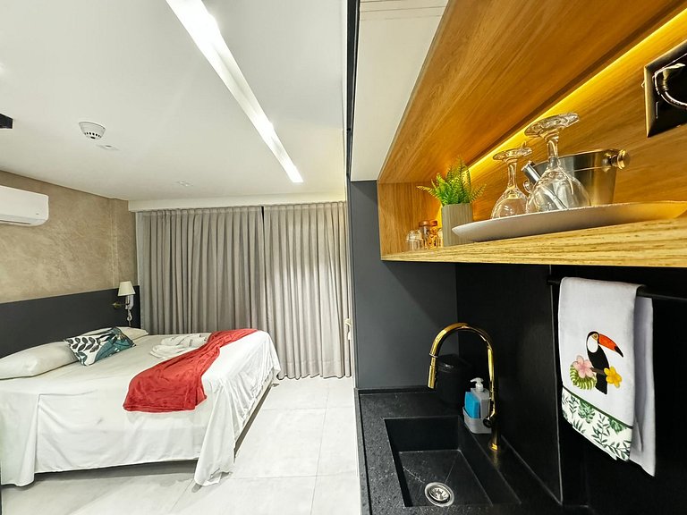 Flat Moderno Proximo a Praia no Get By Side (MH)