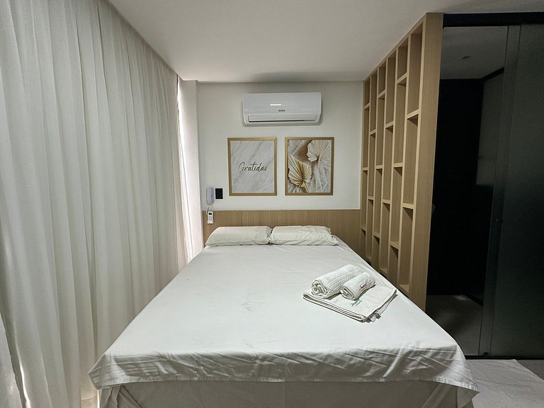 Encantador Flat Perto da Praia no Get By Side (MH)