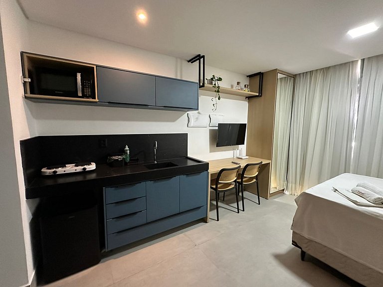 Encantador Flat Perto da Praia no Get By Side (MH)