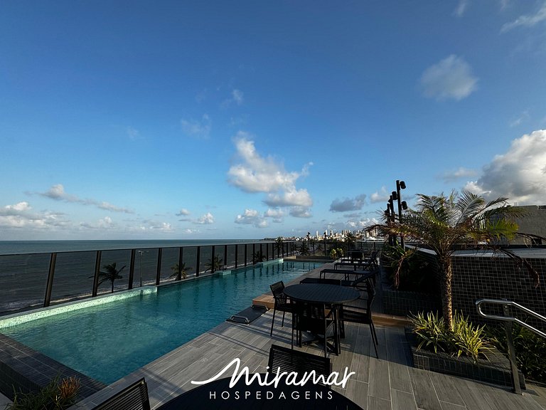 Flat com Terraço Beach Haus – Miramar Hospedagens