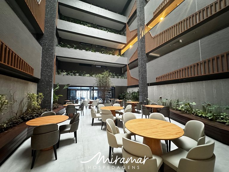 Flat com Terraço Beach Haus – Miramar Hospedagens