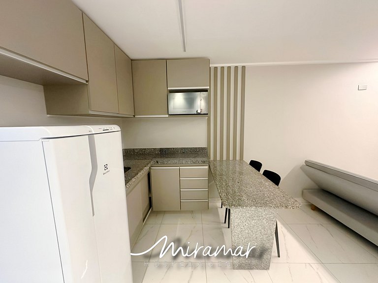 Incrível Flat com varanda Vista-Mar em Cabo Branco