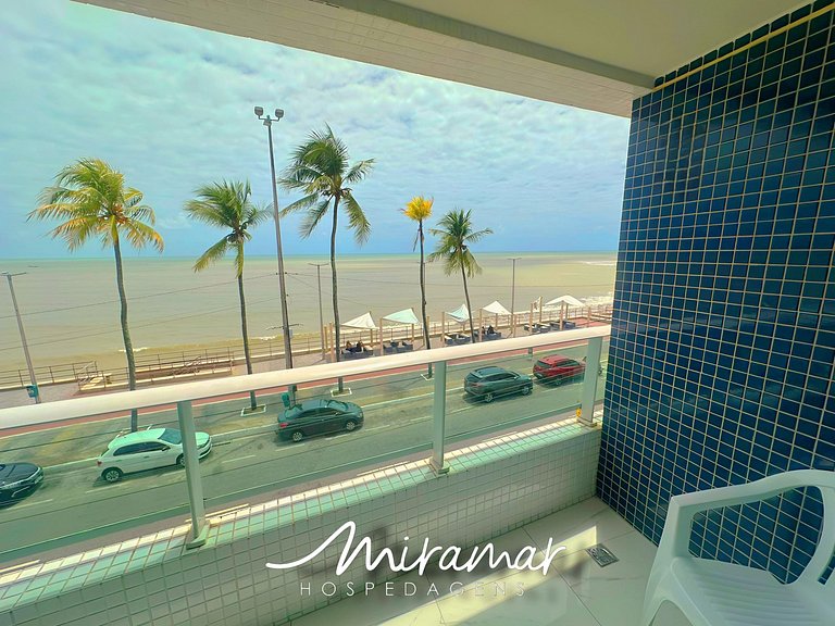 Incrível Flat com varanda Vista-Mar em Cabo Branco
