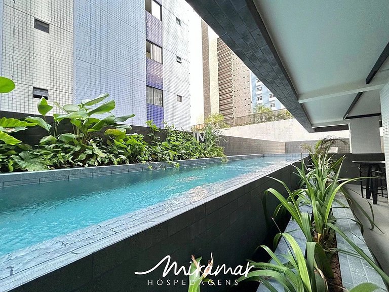 Flat c/ Varanda p/4 pessoas Tambaú-MH