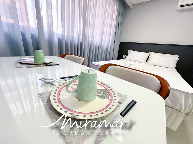Lindo Flat no Way Tambaú p/ 3 Pessoas - MH