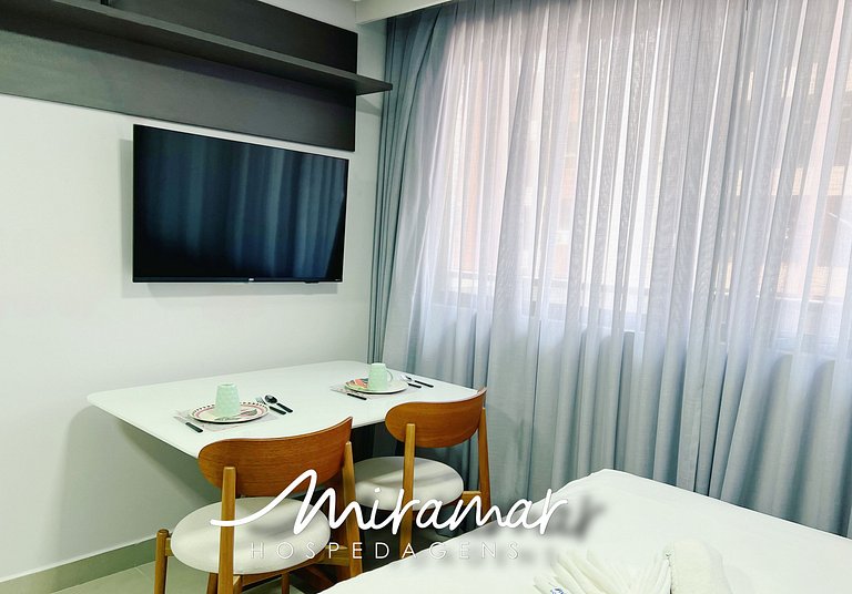 Lindo Flat no Way Tambaú p/ 3 Pessoas - MH