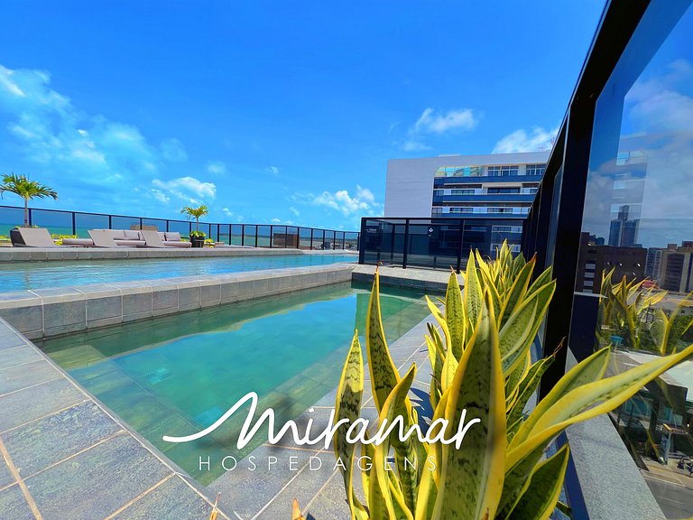 Flat Moderno para 3 pessoas em Tambaú