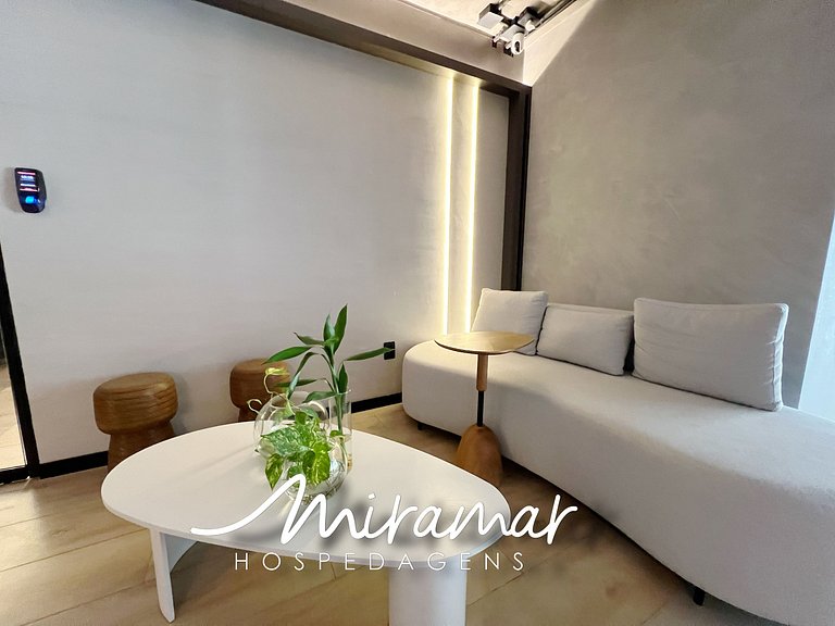 Flat Moderno para 3 pessoas em Tambaú - MH