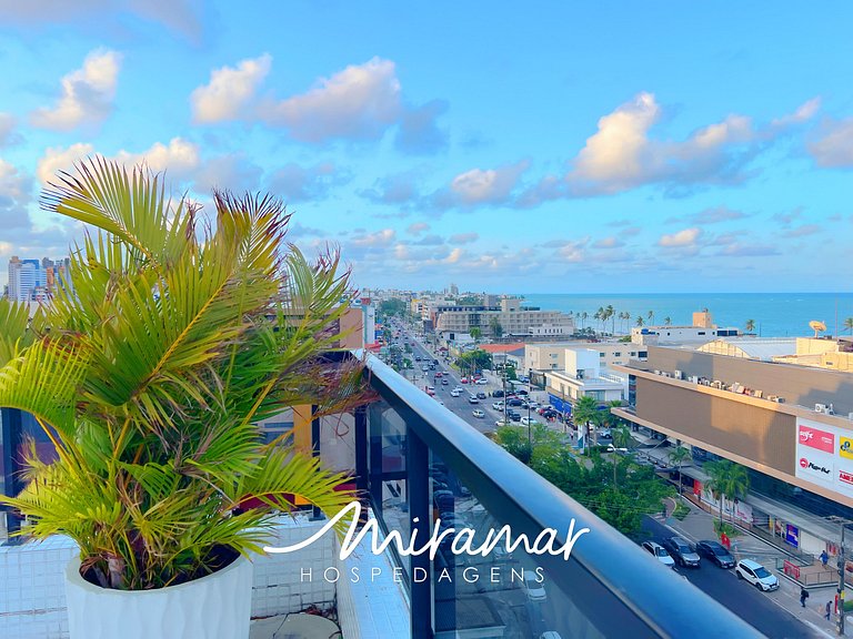 Apartamento c/ para o Vista Mar em Manaira