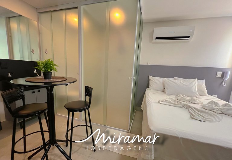 Confortável Flat no Get By Side 50m da Praia (MH)