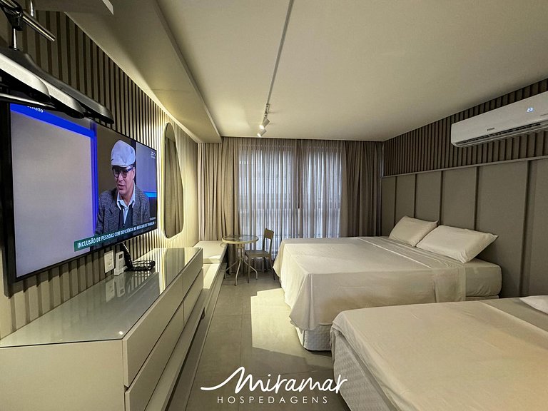 Flat: Aconchego e Elegância a 50m do Mar