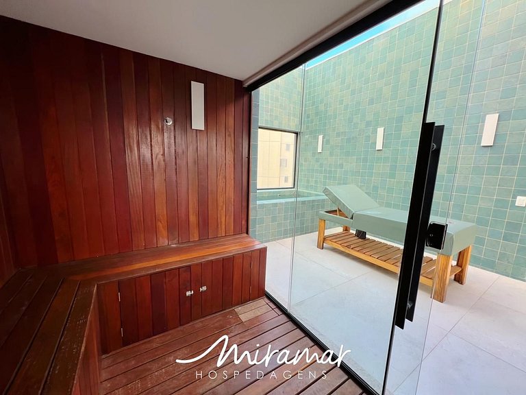 Apart. com Varanda em Cabo Branco