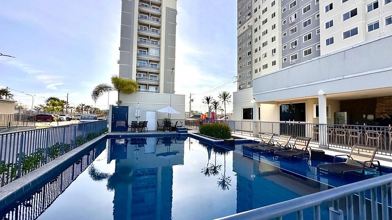 Apto com Varanda Vista Mar em Cabedelo