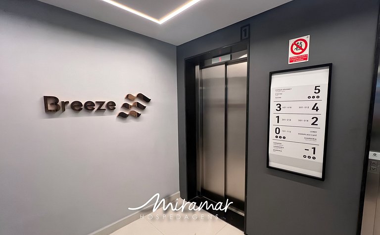 Flat Encantador no Breeze p/3 Pessoas