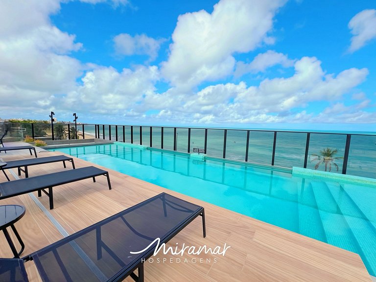 Flat com Terraço Beach Haus – Miramar Hospedagens
