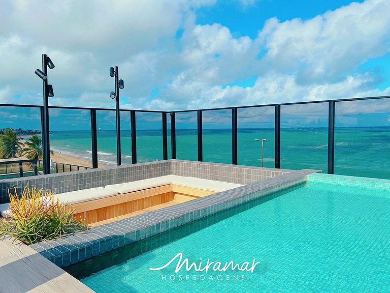 Flat com Terraço Beach Haus – Miramar Hospedagens