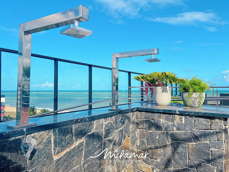 Flat com Terraço Alta Garden- Miramar Hospedagens