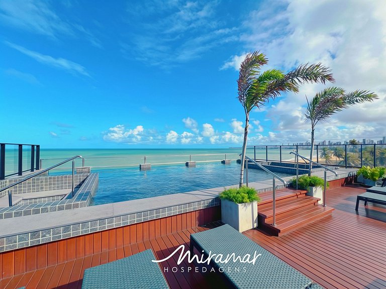 Flat Charmoso com Vista-Mar - MH