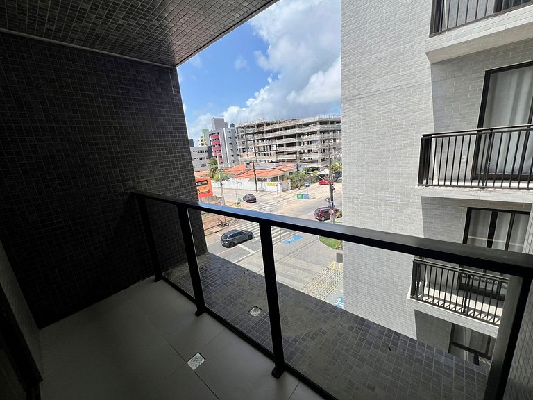 Flat Alto Padrão c/Varanda Beach Haus - MH