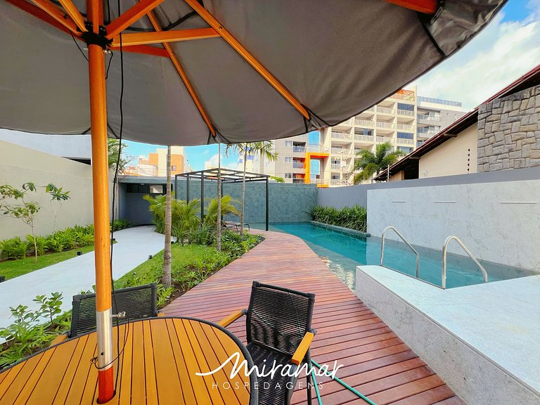 Maravilhoso Flat no Vert House Vista Piscina - MH