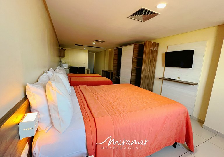 Flat c/Vista Mar Lateral-Miramar Hospedagens