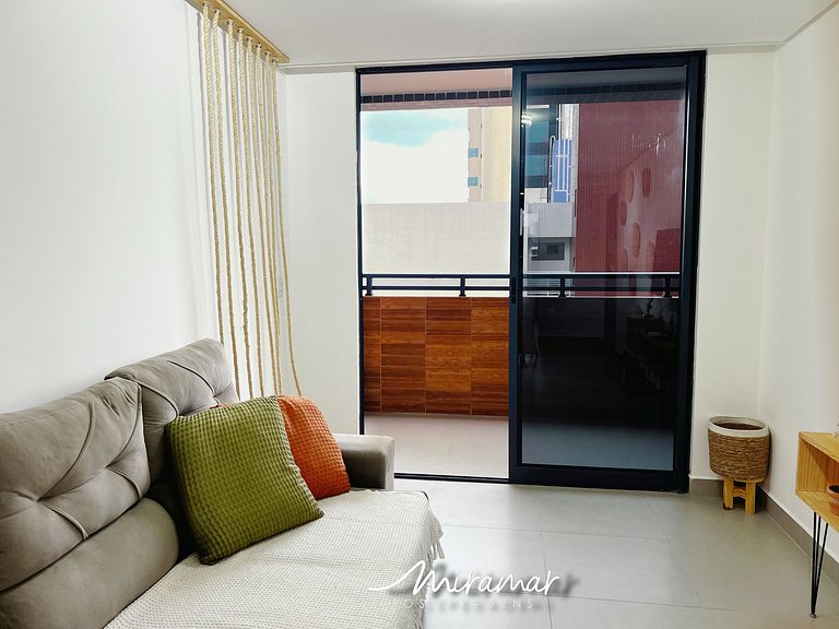 Apto c/ Varanda em Intermares-Miramar Hospedagens