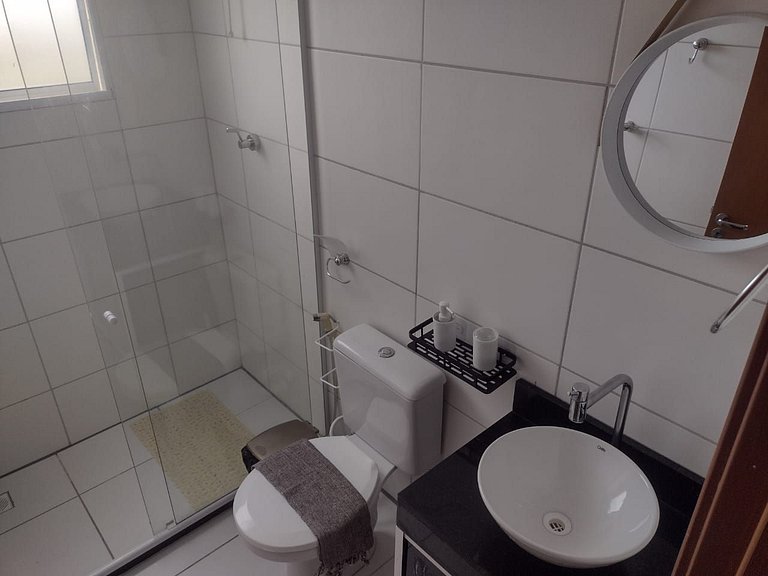 Apto com dois quartos em Ponta de Campina