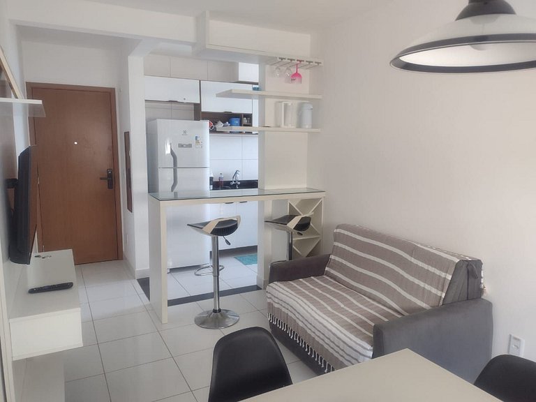 Apto com dois quartos em Ponta de Campina