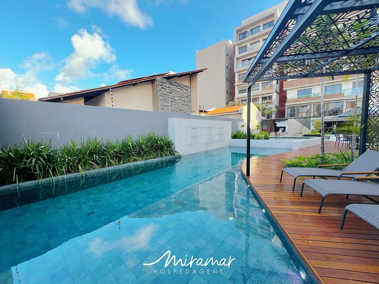 Maravilhoso Flat no Vert House Vista Piscina - MH