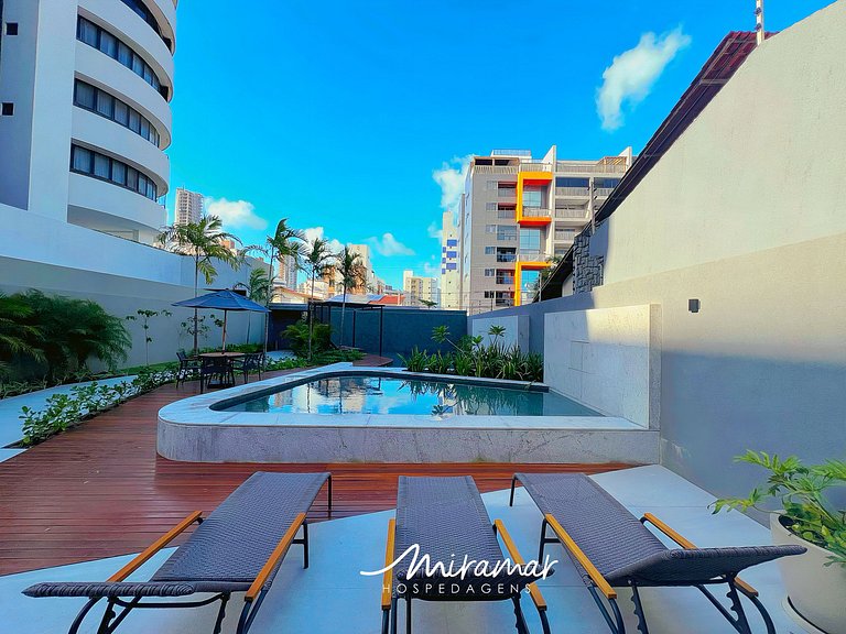 Maravilhoso Flat no Vert House Vista Piscina - MH
