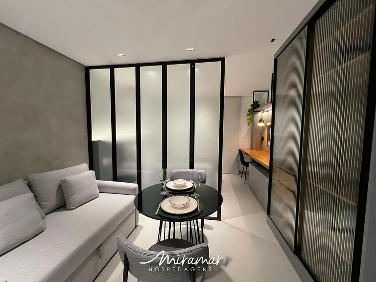 Elegante Flat p/3 pessoas - Bessa - MH