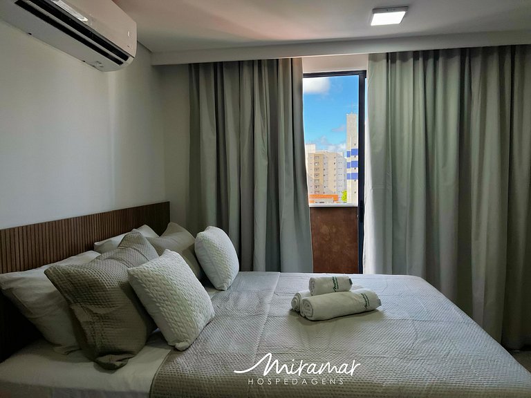 Confortável Flat p/ 4 pessoas-Bessa