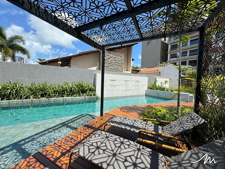 Maravilhoso Flat no Vert House Vista Piscina - MH