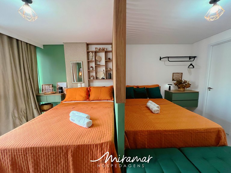 Agradável Flat no Vert p/ 4 pessoas - MH