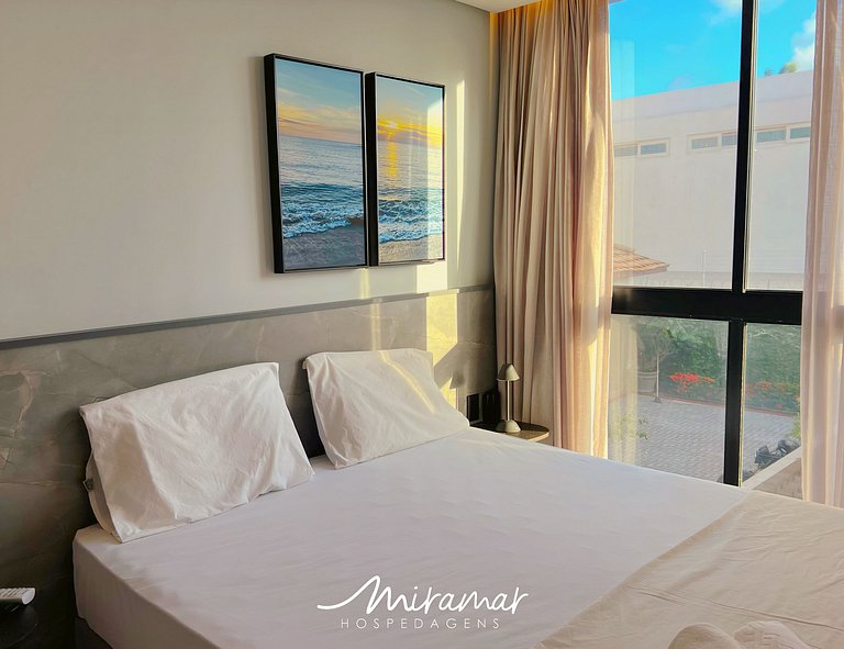 Flat p/ 2 pessoas-Alta Garden Pé Na Areia