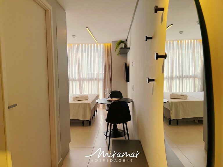 Flat p/ 2 pessoas-Alta Garden Pé Na Areia