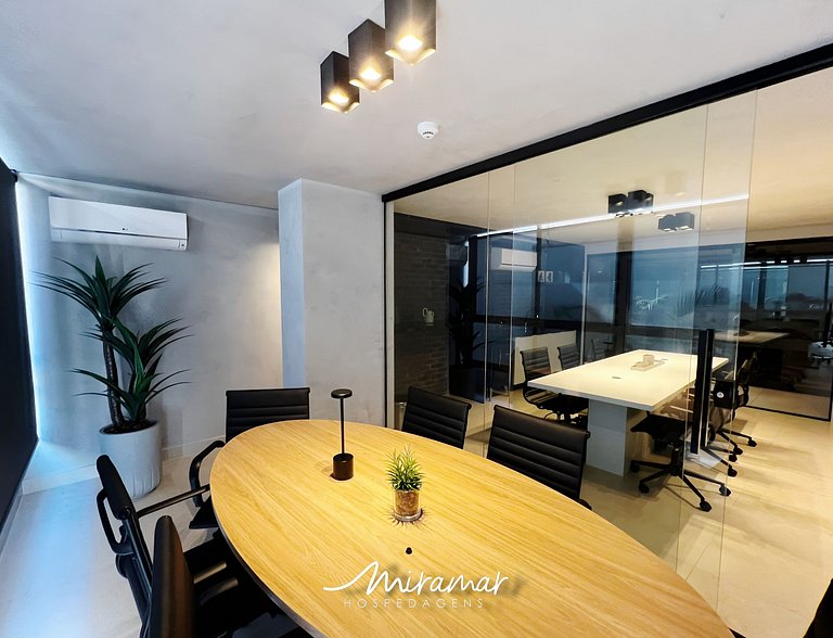 Flat Charmoso com Vista-Mar-Miramar