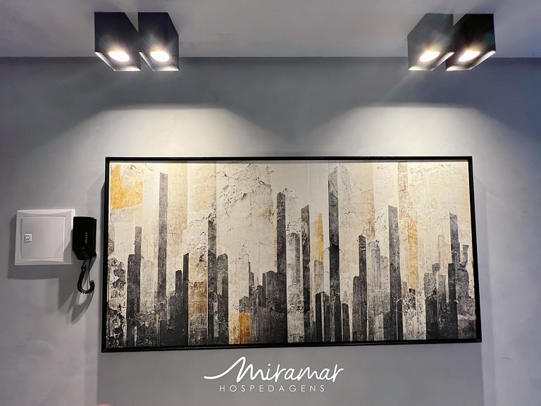 Flat c/Varanda Vista Mar Alta Garden - Miramar