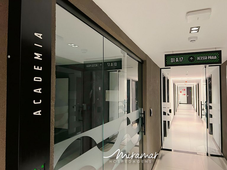 Flat p/ 3 pessoas Vista Mar Lateral - Miramar