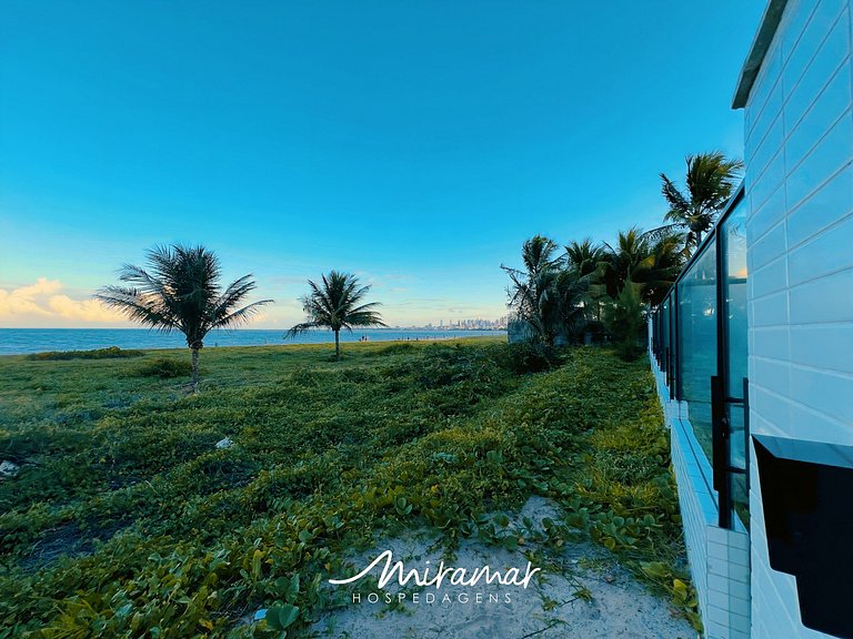 Flat p/ 3 pessoas Vista Mar Lateral - Miramar